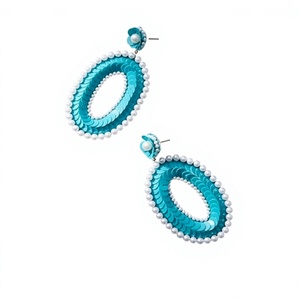 Meilleures boucles d'oreilles clous colorées en forme de bouteille avec motif palmier, style bohème, pour femmes, bijoux de fête - Product Image 6