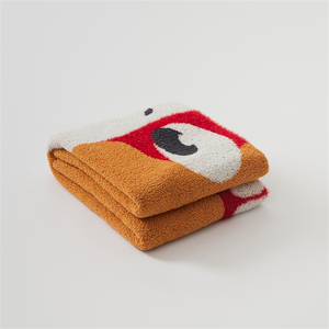 2024 nouvelle vente directe d'usine OEKO-TEX bébé-ami carton mignon <span class=keywords><strong>serpent</strong></span> doux chaud polyester mélange tricoté jeter couverture YWY - Product Image 5