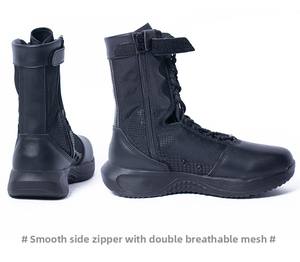 รองเท้าบูทผู้ชายคุณภาพพรีเมียมสำหรับการรบแบบยุทธวิธี กันน้ำ ทนทาน เหมาะสำหรับกิจกรรมกลางแจ้ง รองรับข้อเท้า - Product Image 2