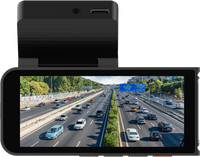 Caméra de voiture 4K UHD 2160P à double objectif avec contrôle sans fil via application, écran IPS 3,69 pouces et verre 2.5D, enregistreur de bord pour la surveillance des trajets de flotte