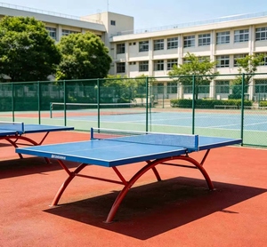 <span class=keywords><strong>Mesa</strong></span> de <span class=keywords><strong>ping</strong></span>-<span class=keywords><strong>pong</strong></span> plegable para exteriores, resistente al agua, a los rayos UV y a la intemperie, fabricada con SMC, para escuelas, comunidades y estadios. - Product Image 3
