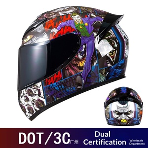 Casque intégral rétro exclusif pour le commerce extérieur, pour moto, vélo électrique et karting, certifié DOT/3C, pour hommes et femmes - Product Image 2
