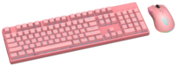 Ensemble clavier et souris mécanique rose avec interrupteur bleu, clavier pour filles mignonnes, périphériques informatiques pour joueurs d'e-sport