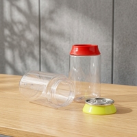 Bouteille en plastique PET facile à ouvrir pour jus, canettes de 250 ml, canettes de boissons PET, canettes de soda PET avec couvercle