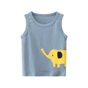 Nouveau été dessin animé enfants garçons imprimer chemise col rond sans manches débardeur pour enfants gilet - Product Image 2