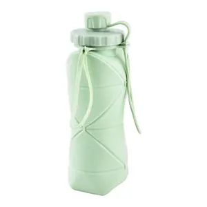 High Quality Portable Outdoor Silicone Sports Collapsible Travel Folding Bottle Foldable Water Bottle For Hiking Camping