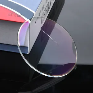1.56 stock optical lenses manufacturers photochromic glasses blended bifocals flat top eyeglasses lens