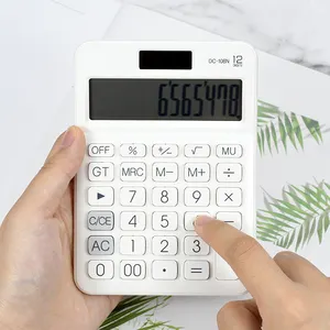 Groothandel School Office Business Dual Voeding Rekenmachines 12 Cijfers Elektronische Kleurrijke Calculator Voor Student