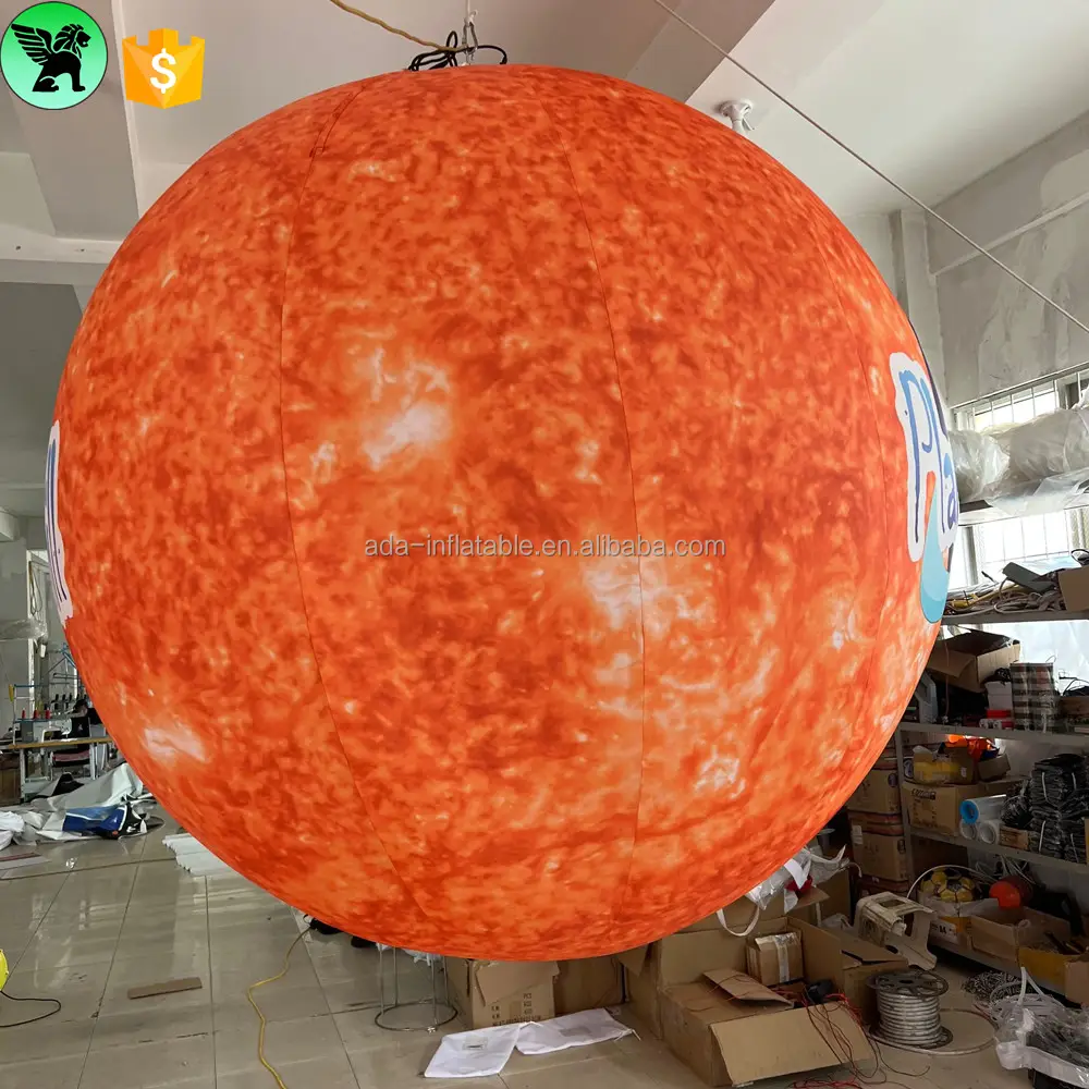 Party Decoration Inflatable Sun Replica Customized Advertising Sphere Inflatable Nine Planet For Festival A9734