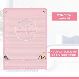 Organizador de Bolsillos de 7 Capas de PET para Enseñanza, Bolsa Magnética Colgante para Pizarra Blanca, para Refrigeradores - Product Image 4