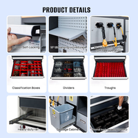 Chariot à outils en métal personnalisable CYD avec tiroirs, armoires à outils d'atelier pour usage en garage, support OEM