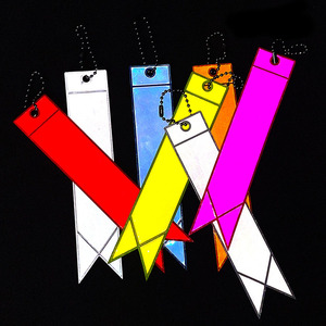 <span class=keywords><strong>Porte</strong></span>-<span class=keywords><strong>clés</strong></span> personnalisés avec logo multicolore, sangle réfléchissante pour selle de vélo de montagne, pendentif de sac - Product Image 3