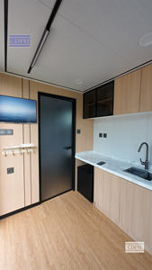 Ofis binası için modern lüks tam mobilyalı konteyner ev tasarımı okul oturma odası yatak odası daire atölyesi - Product Image 6