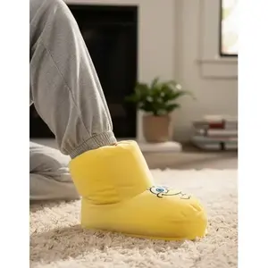 ALLEY SpongeBob SquarePants Warm Plush for for Kids Cute Japanese Style Fluffy Booties Closed Toe Printed Anti-Slip Outsole - Product Image 6
