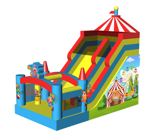 Hot thiết kế mới lễ hội chú hề Inflatable Trampoline lâu đài trượt - Product Image 2