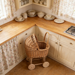 <strong>Children</strong> Wicker Rattan <strong>Shopping</strong> <strong>Trolley</strong> Basket Cart Kids Wicker Trplley Toy Wicker Basket <strong>Shopping</strong> <strong>Trolley</strong> - Product Image 5