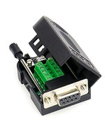 Conector DB9, conector macho hembra de 9 pines, RS232, RS485, terminales de ruptura, 21-24 AWG, conectores sin soldadura de cable