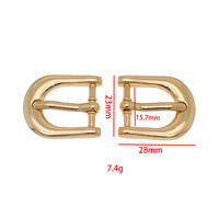 Boucle ardillon 16 mm pour bandoulière, fermoir métallique robuste pour sac à main, artisanat du cuir, accessoires de chaussures, quincaillerie de ceinture courbée, vente en gros