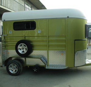 Remolque flotante de 2 caballos estándar de Australia con carga angular Remolques de caballos de alta calidad - Product Image 2