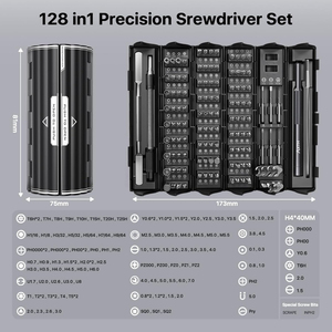 Kit de Herramientas de Reparación Profesional AXTH <span class=keywords><strong>128</strong></span> en 1, Juego de Destornilladores de Precisión con Puntas Magnéticas para Electrónica y Mantenimiento de Laptops - Product Image 2