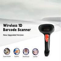 Pistolet de lecture sans fil de codes à barres CMOS universel Scanner laser sans fil portable Scanner de codes QR 32 bits