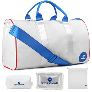Factory Custom Gym Bag with logo Sport Waterproof <strong>Heavy</strong> Duty Duffle Bag Shoe Compartment <strong>Travel</strong> Small Mini Duffle Bag