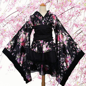 Femmes Sexy Kimono Sakura Anime Costume Japonais Kimono Traditionnel Imprimé Vintage Tradition Originale Soie <span class=keywords><strong>Yukata</strong></span> Robe S-XXXL - Product Image 1