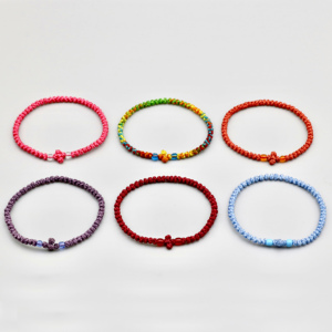 חבל התפילה האורתודוקסי Komboskini chotki 33-65 קשר חוט חוט חוט חוט חוט גררוק צלב יד 14 - Product Image 5