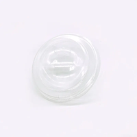 Boîte ronde d'emballage en plastique pour récipient de bombe de bain en plastique jetable cosmétique