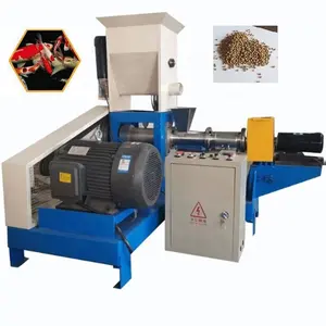 Small scale PET food processing Expanded Pellet Making Extruder pet fish machine 100kg/h floating fish feed pellet machine