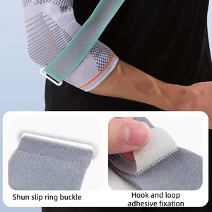Genouillère élastique respirante avec sangle, protection du genou pour la musculation, le <span class=keywords><strong>crossfit</strong></span> et le soulagement des douleurs articulaires - Product Image 5