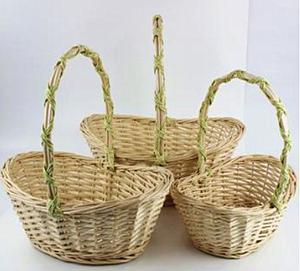 Cesta de Mimbre Multifuncional Hecha a Mano de Color Natural para Almacenamiento en la Cocina con Asa, Cesta para Frutas - Product Image 6