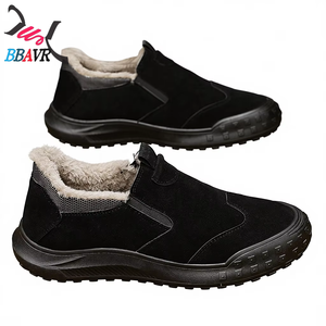 Zapatos de Hombre para Otoño e Invierno, Color Sólido, a la Moda, Antideslizantes, de Algodón y Forro Polar, para Trabajo al Aire Libre y Montañismo - Product Image 6