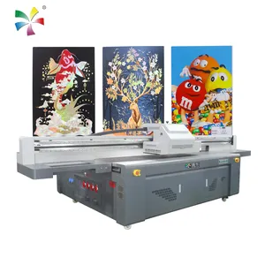 2513 Wide Format Large Industrial Digital UV Curable Flatbed Inkjet Printer For Wood