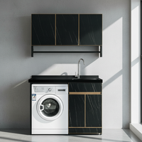 Lemari Penyimpanan Dinding Modern dari Baja Anti Karat untuk Kamar Mandi, Vila, Hotel, dan Laundry, Ramah Lingkungan, dengan Finishing Lacquer yang Dapat Disesuaikan