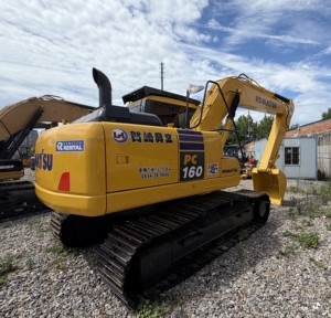 รถขุดไฮดรอลิกมือสอง Komatsu PC160-7 ขนาด 16 ตัน ราคาโรงงาน เครื่องจักรก่อสร้างขนาดกลาง รถขุด Komatsu PC160 มือสอง - Product Image 5