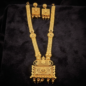 Venta al por mayor 14K 18K 24K Micro Gold Fashion Long Jewelry Set, joyería de diseño tradicional, latón dorado lleno formando collares largos. - Product Image 4