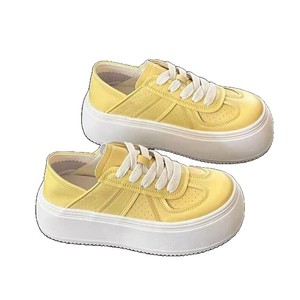 Korean-style trendy women's shoes - cute style, round toe, thick sole, comfortable and casual shoes, fashionable walking shoes - Product Image 1