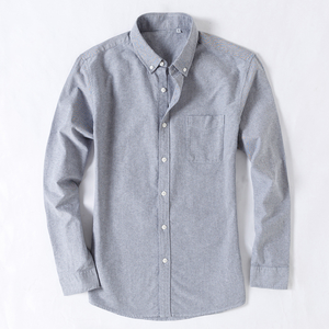 Commercio all'ingrosso in cotone 100% Oxford camicia da uomo manica lunga Casual formale, vestibilità regolare, <span class=keywords><strong>camicie</strong></span> da uomo - Product Image 5