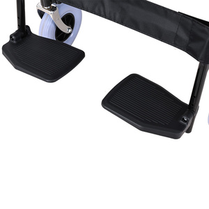 Silla de Ruedas Manual Popular de Acero al Carbono Reforzado para Adultos Mayores, Capacidad de 90 kg, Ancho de Asiento de 55 cm, Ruedas de 8 Pulgadas - Product Image 5