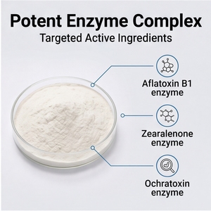 เอนไซม์ ADZ Toxizyme สำหรับย่อยสารพิษจากเชื้อรา ชนิดผง ละลายน้ำได้ ใช้สำหรับอาหารสัตว์ ปศุสัตว์ และการเพาะเลี้ยงสัตว์น้ำ - Product Image 1