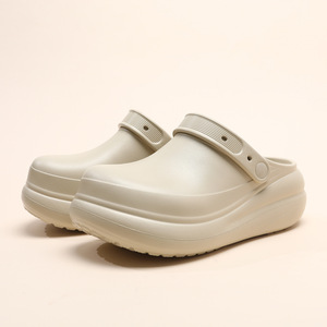 Pantuflas de Plataforma con Punta Cerrada para Mujer, Suela Gruesa de EVA, Transpirables, Antideslizantes, para Exteriores, Playa, Camping - Product Image 3
