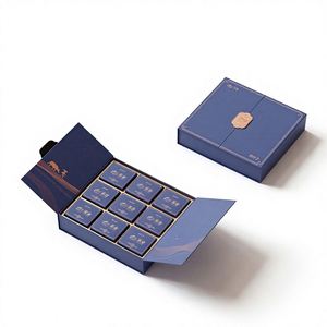 Double Door Rectangular Cardboard Customized Matte Finish Small Batch High-end <b>White</b> Tea False Eyelashes Gift <b>Box</b> Custom Logo - Product Image 2