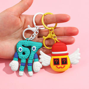 Porte-clés en silicone 3D Steal n Catch the Brainrot - Charme de sac cool, prix parfait pour les joueurs de machines à griffes - Product Image 4