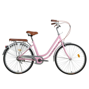 Vélo <span class=keywords><strong>vintage</strong></span> de 28 pouces de haute qualité pour femmes avec engrenage à vitesse unique et fourche en aluminium Vente à rabais directe d'usine OEM personnalisable - Product Image 2