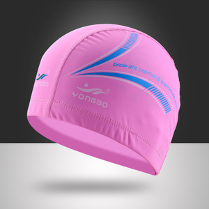 Gorro de Natación Yongbo Unisex Azul con Estampado, Tejido Recubierto Impermeable y Transpirable - Product Image 2