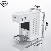Machine laser à mise au point automatique TBK-958F pour la réparation du verre arrière des iPhone, séparateur d'écran à fibre optique 20W avec purificateur de fumée