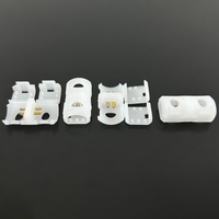 Connecteur de bande LED sans soudure, indirect, 220V, boîtier PVC COB, 10mm, 2 broches