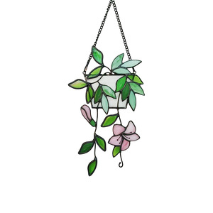 Dropshipping Handgefertigter Böhmischer Moderner Minimalistischer Buntglas-Hängefenster-Sonnenfänger für Innenräume und Wandkunst - Product Image 5