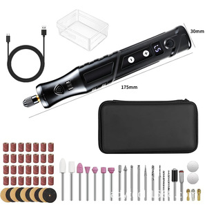 迷你手持式电动打磨机/钻机可充电锂电池变速125毫米打磨盘适用于小型玉石 - Product Image 3